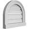 Ekena Millwork Round Top Surface Mount PVC Gable Vent: Functional, w/ 2"W x 2"P Brickmould Sill Frame, 16"W x 14"H GVPRT16X1403SF - alternate 5